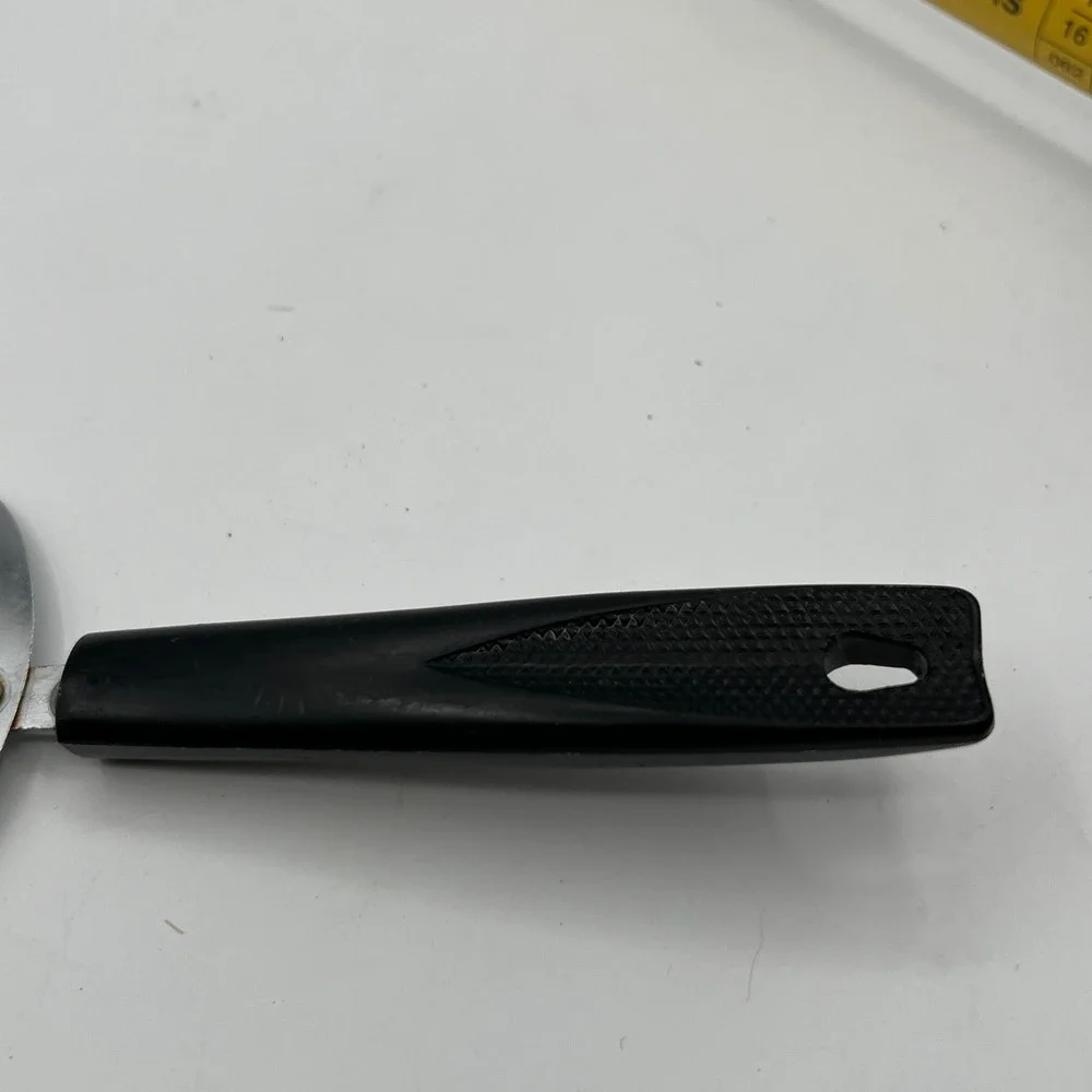 Vintage EKCO Pie Cake Server Chromium Plated Black Handle USA Made Kitchen Tool